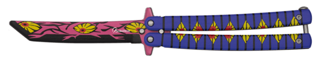 Albainox, Butterfly Kniv Til Træning - Yellow Eyes