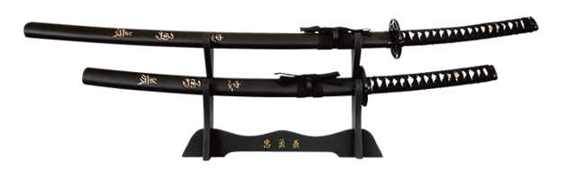 Tole10, Sort Katana Sæt Med Stander
