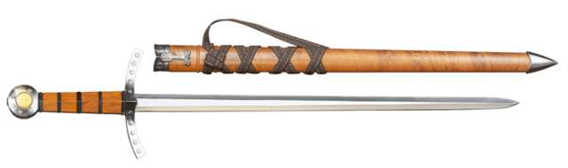 Tole10, Dekorativt Templar Cross Sværd, Brun