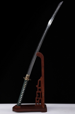 WKC, Lotus Katana, Differential Hærdet Damaskus - På Gulvstander