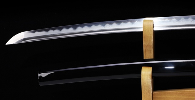 WKC, Lotus Katana, Differential Hærdet Damaskus - Klinge