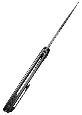 We Knife, Swiftfin Foldekniv, Titanium Grå Guld - Kniv Ryg