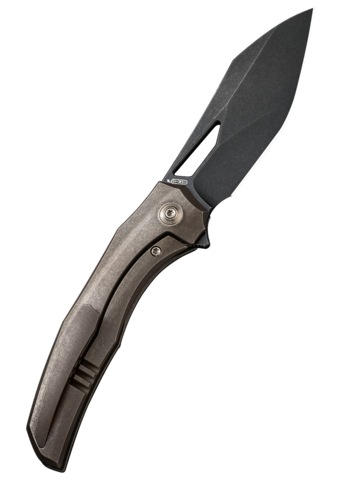 We Knife, Ignio Foldekniv, Titanium Bronze - Højre Side - Bælteclips
