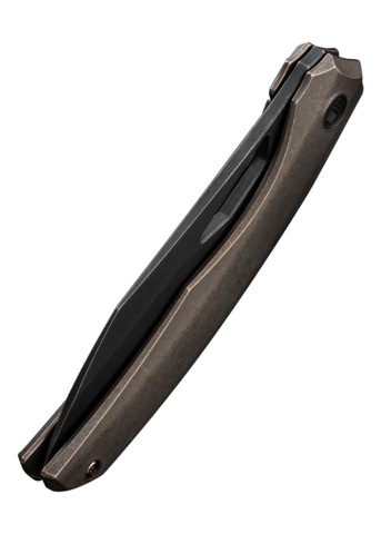 We Knife, Ignio Foldekniv, Titanium Bronze - Lukket Klinge Ryg