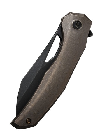 We Knife, Ignio Foldekniv, Titanium Bronze - Lukket Venstre Side