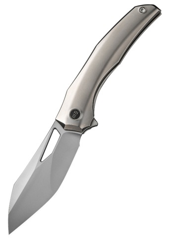 We Knife, Ignio Foldekniv, Titanium Sølv - Venstre Side