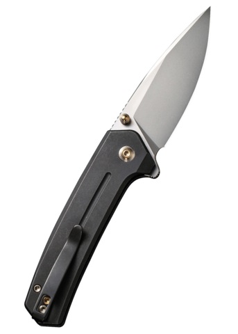 We Knife, Culex Titan Foldekniv, Satin - Højre Side - bælteclips