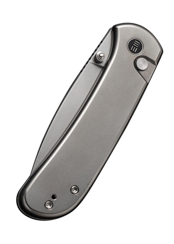 We Knife, Qubit Foldekniv, Titanium Satin - Lukket Venstre Side