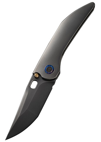 We Knife, Attor Foldekniv, Poleret Grå Titanium - Venstre Side