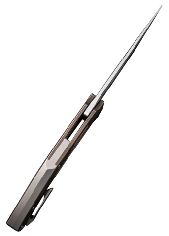 We Knife, Speedliner Foldekniv, Titan Bronze Satin - Kniv Ryg