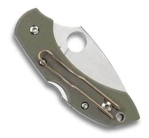 Spiderco, Dragonfly Foldekniv, Grøn, Plain - Lukket