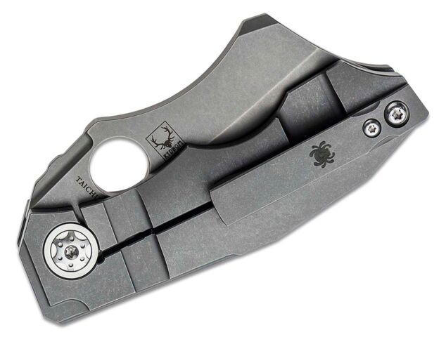 Spyderco, Stovepipe Foldekniv, Titanium - Lukket Højre Side
