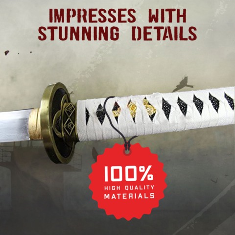 S&M, Michonne's Katana, The Walking Dead, Håndsmedet - Tsuka