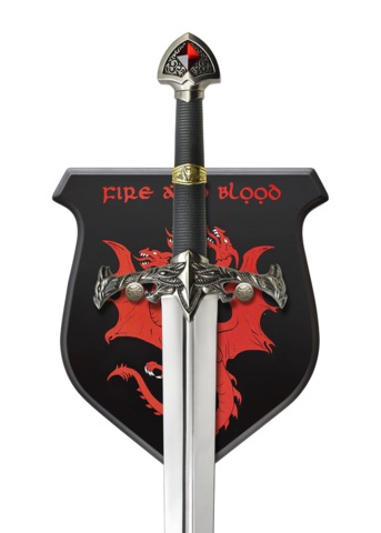 Valyrian Steel, GoT, Blackfyre, Book Edition - Vægbeslag