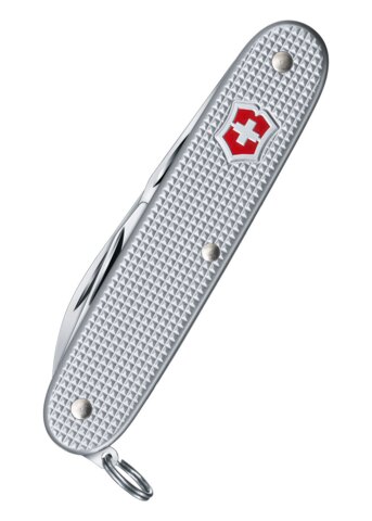 Victorinox, Pioneer Lommekniv, Ribbet Alox Sølv - Lukket