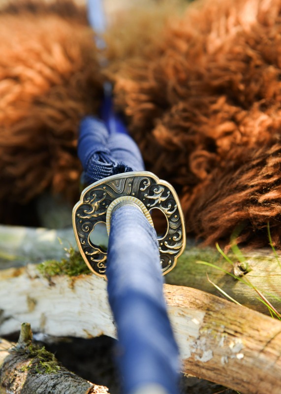 Dragon King Sea Wave Katana - Tsuba