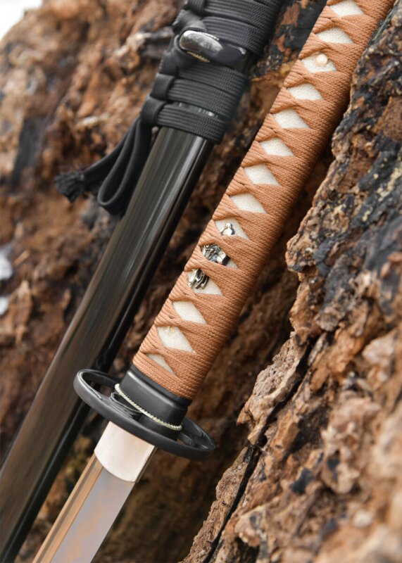 Dragon King Autumn Leaf Katana Forged - Tsuka
