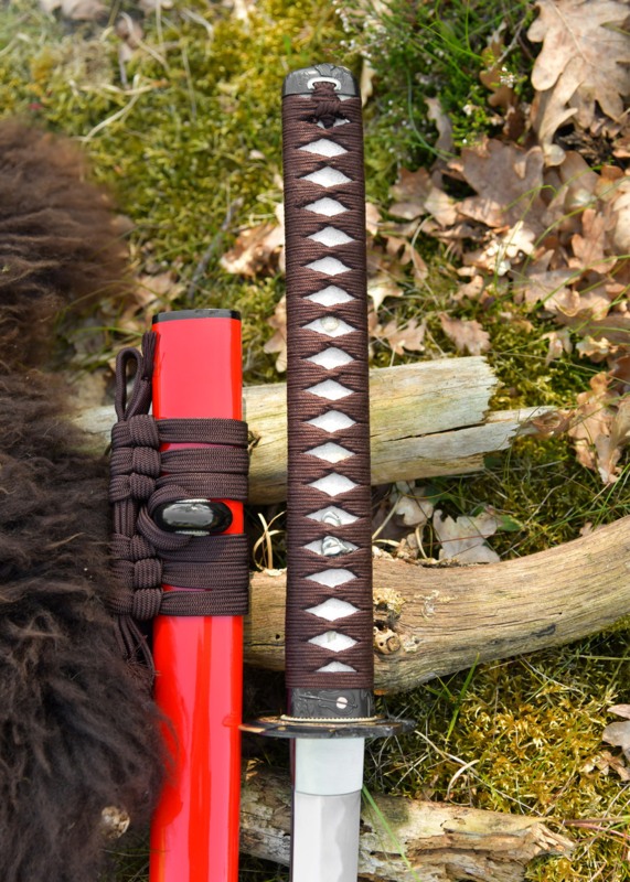 Dragon King Tenka Fubu Katana - Tsuka og Sageo
