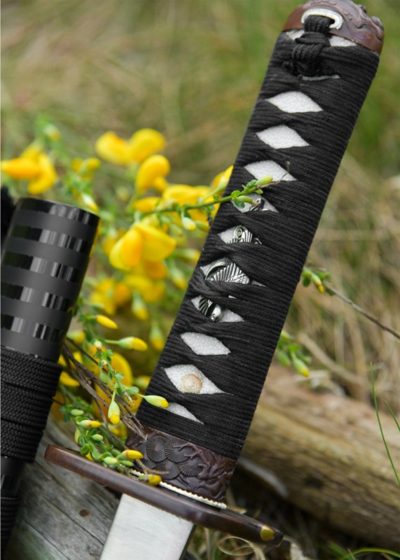 Dragon King Pine Crane Wakizashi - Menuki
