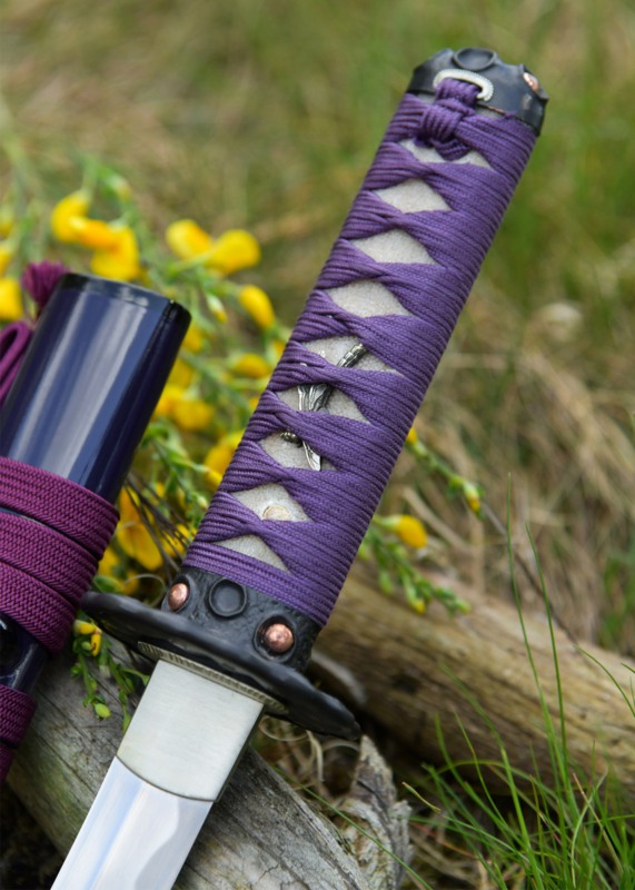 Dragon King Lotus Seed Wakizashi - Tsuka