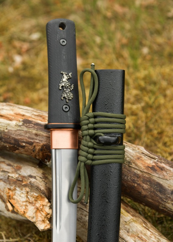 Dragon King Modern Tanto - Habaki og Sageo