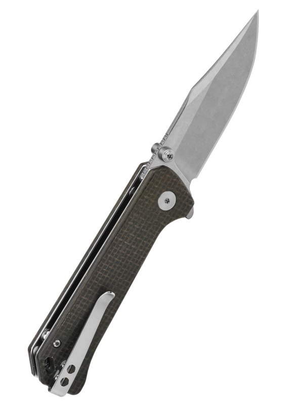 QSP Grebe Button Lock Foldekniv - Bælteclips