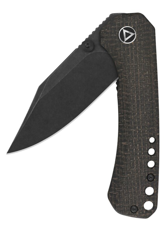 QSP Kestrel Foldekniv Brun Micarta