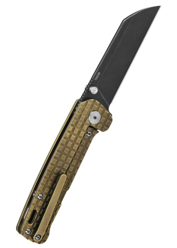 QSP Penguin Foldekniv - Sort Stonewashed - Bælteclips