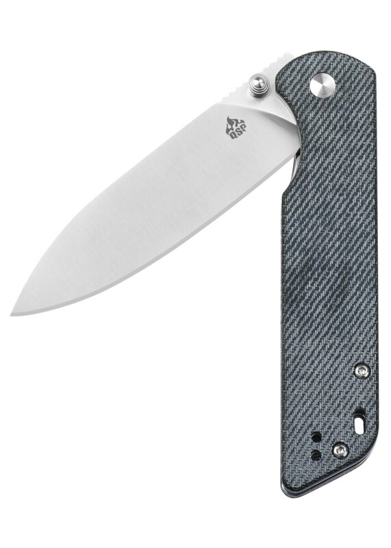 QSP Parrot Denim Micarta Foldekniv