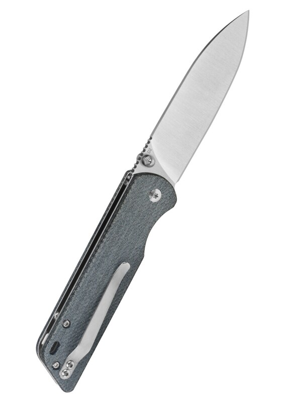 QSP Parrot Denim Micarta Foldekniv - Bælteclips