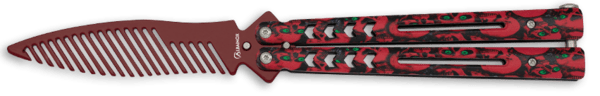 Albainox Butterfly Kam – Red Skulls