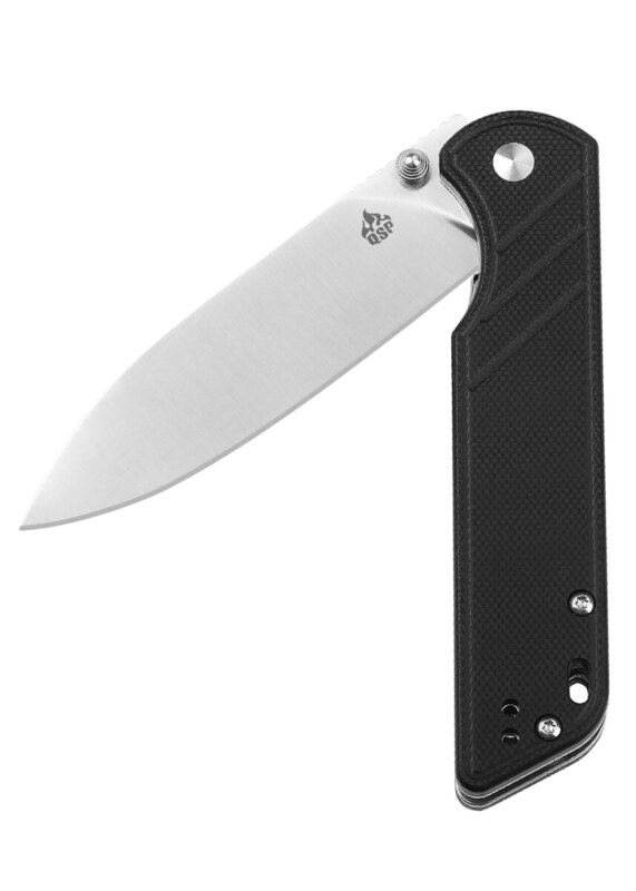 QSP Parrot Foldekniv – D2 Stål og Sort G10 Greb