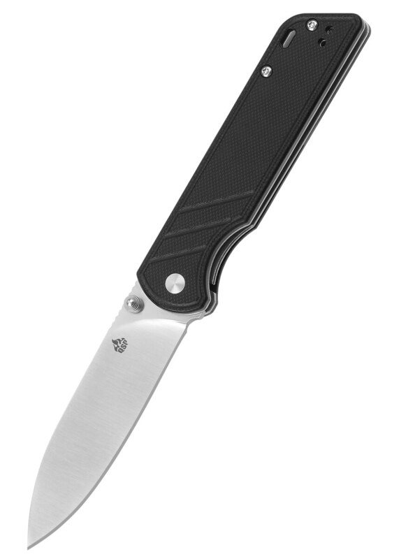 QSP Parrot Foldekniv – D2 Stål og Sort G10 Greb