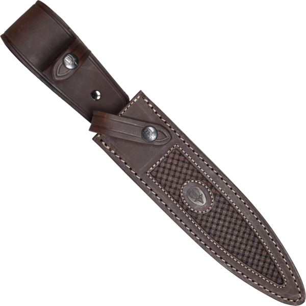 Muela Dagger Micarta - Brun Læderskede