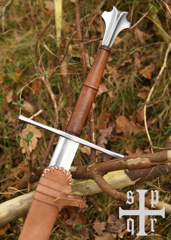 Battle Merchant Senmiddelalderligt Langsværd med Skede – 15. århundrede, Nationalmuseet i Zürich (SK-B) - Greb