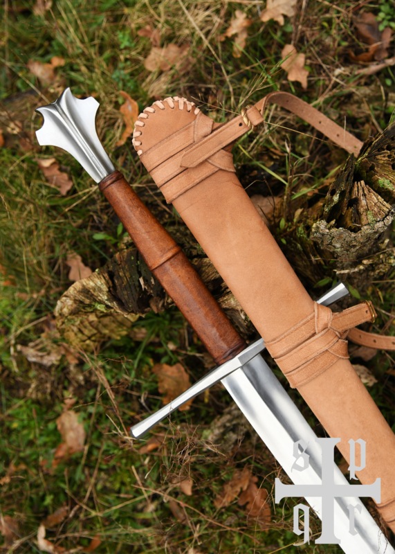 Battle Merchant Senmiddelalderligt Langsværd med Skede – 15. århundrede, Nationalmuseet i Zürich (SK-B) - Greb
