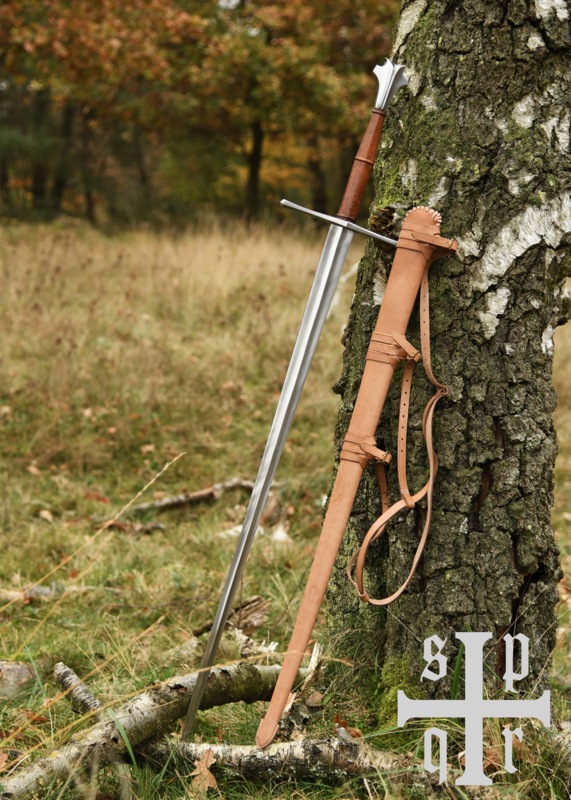 Battle Merchant Senmiddelalderligt Langsværd med Skede – 15. århundrede, Nationalmuseet i Zürich (SK-B) - Med Skede