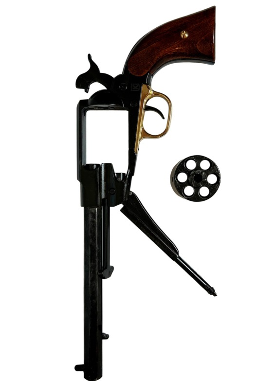 Kolser Remington 1858 Converted Replika Sort - Adskilt