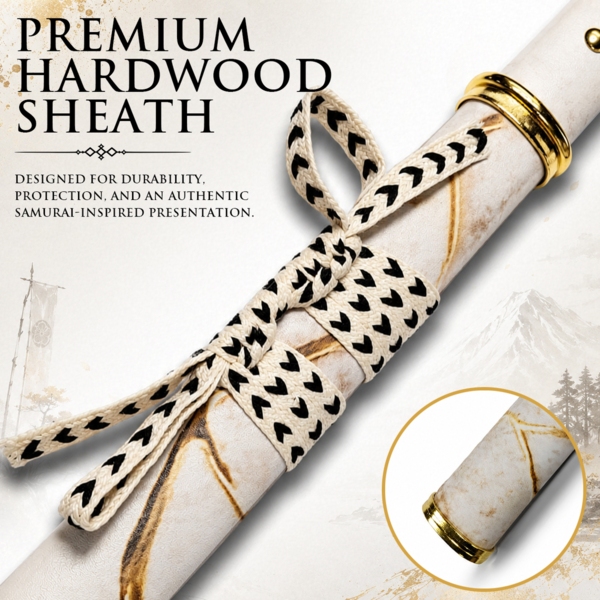 S&M Ghost of Yōtei – Gilded Dawn Katana med Skede - Saya