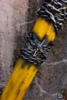 Barbed Wire Bat - 80 cm - Yellow - Hoved