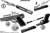Attrap M1911 Pistol, Stål, Realistisk Skyde Imitering - Samling