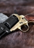 Replika Colt Navy 1851, Percussion Revolver, Sort Med Messing Ramme