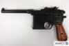 Denix, Replika Mauser C 96 Pistol, Sort, Træ Skæfte