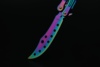 Albainox, Butterfly Kniv Til Træning - RainbowSteel - Klinge