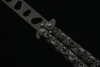 Albainox, Butterfly Kniv Til Træning - Stone Finished Skulls - Samling