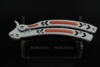 Albainox, Butterfly Kniv Til Træning - Orangesteel