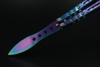 Albainox, Butterfly Kniv Til Træning - Colorful Steel - Klinge