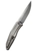 We Knife, Cybernetic Foldekniv, Titan Poleret Grå - Højre Side - Bælteclips