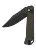 QSP Grebe Foldekniv Blackwashed Brun Micarta