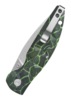 QSP Turtle Punk Stonewashed Foldekniv Sort/Grøn - Lukket